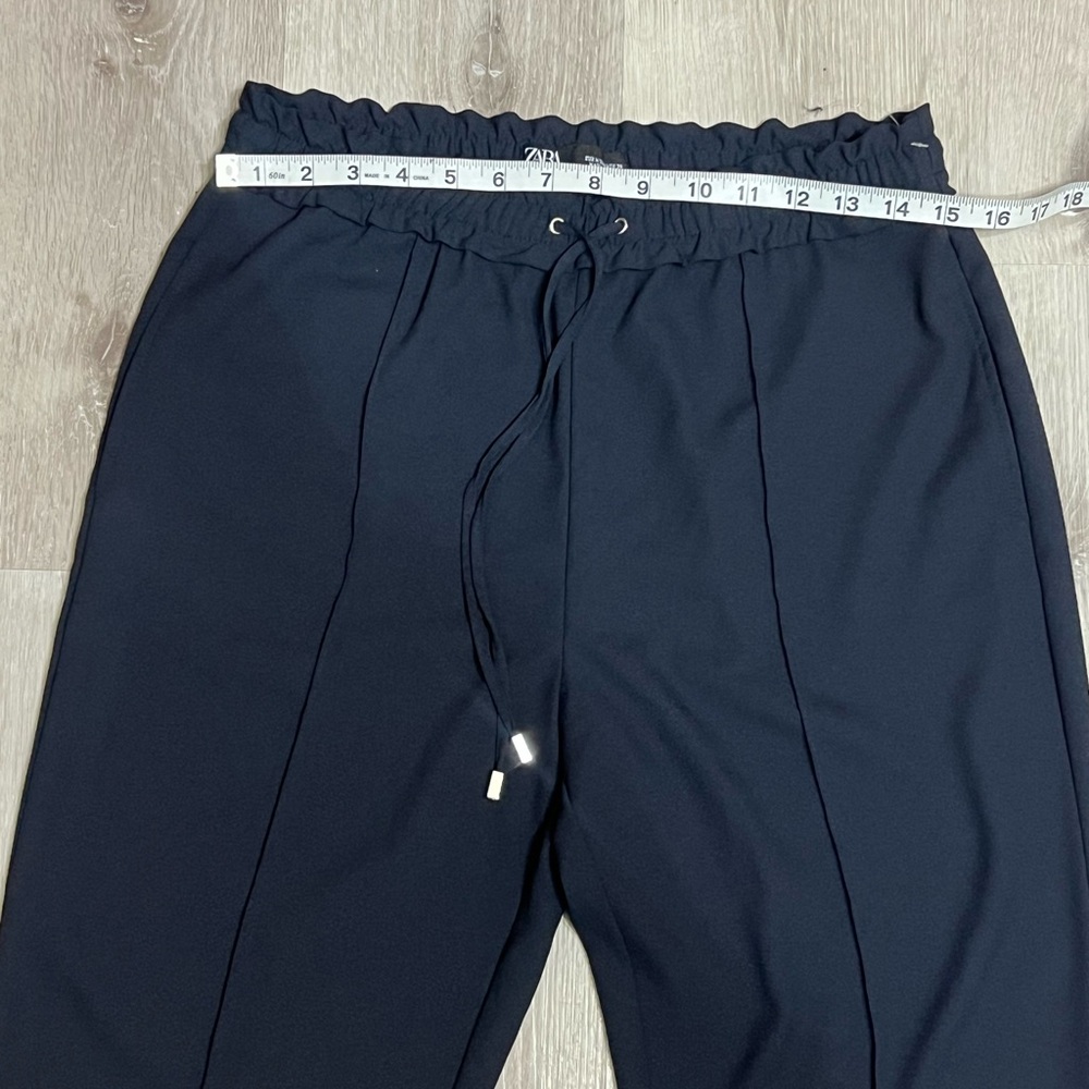 Zara Navy Drawstring Pants - Picture 4 of 7